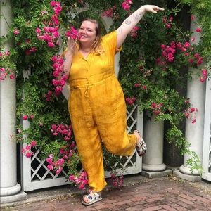 ASOS Plus Yellow Jumpsuit